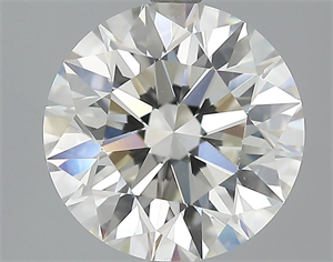 Picture of 3.23 Carats, Round Diamond with Excellent Cut, J Color, VVS2 Clarity and Certified by GIA