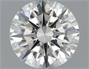 0.54 Carats, Round Diamond with Excellent Cut, I Color, VVS1 Clarity and Certified by GIA