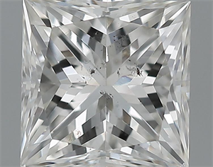 Picture of 1.03 Carats, Princess Diamond with  Cut, F Color, SI1 Clarity and Certified by EGL