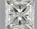 1.03 Carats, Princess Diamond with  Cut, F Color, SI1 Clarity and Certified by EGL