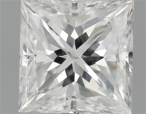 Picture of 1.07 Carats, Princess Diamond with  Cut, E Color, SI1 Clarity and Certified by EGL