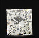 1.00 Carats, Princess Diamond with  Cut, I Color, SI1 Clarity and Certified by EGL