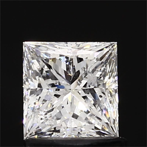 Picture of 1.05 Carats, Princess Diamond with  Cut, D Color, SI2 Clarity and Certified by EGL
