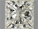 1.08 Carats, Princess Diamond with  Cut, I Color, VS1 Clarity and Certified by NONE