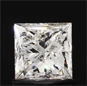1.00 Carats, Princess Diamond with  Cut, E Color, SI2 Clarity and Certified by EGL