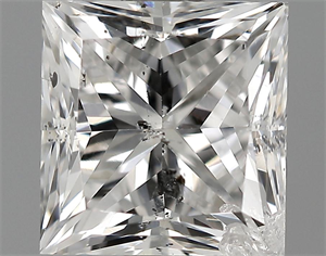 Picture of 1.02 Carats, Princess Diamond with  Cut, D Color, SI2 Clarity and Certified by EGL
