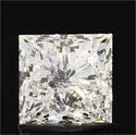 1.01 Carats, Princess Diamond with  Cut, G Color, SI2 Clarity and Certified by EGL