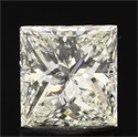 1.03 Carats, Princess Diamond with  Cut, I Color, SI1 Clarity and Certified by EGL