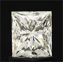 1.09 Carats, Princess Diamond with  Cut, I Color, VVS2 Clarity and Certified by EGL