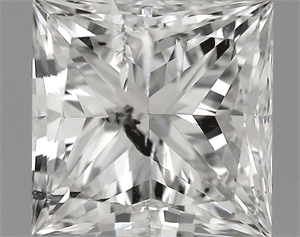 Picture of 1.00 Carats, Princess Diamond with  Cut, D Color, SI2 Clarity and Certified by EGL