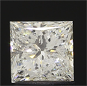 1.51 Carats, Princess Diamond with  Cut, H Color, SI2 Clarity and Certified by EGL