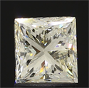 1.71 Carats, Princess Diamond with  Cut, I Color, SI2 Clarity and Certified by EGL