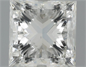 2.00 Carats, Princess Diamond with  Cut, H Color, VS2 Clarity and Certified by EGL