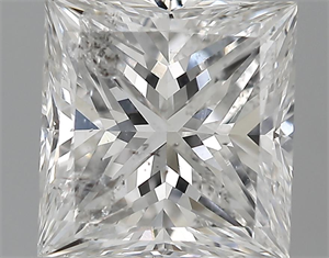 Picture of 2.26 Carats, Princess Diamond with  Cut, F Color, SI2 Clarity and Certified by EGL