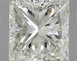 Picture of 2.50 Carats, Princess Diamond with  Cut, I Color, VS1 Clarity and Certified by EGL