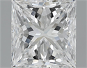 3.02 Carats, Princess Diamond with  Cut, D Color, VS2 Clarity and Certified by GIA