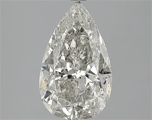 Picture of 3.29 Carats, Pear Diamond with  Cut, G Color, SI2 Clarity and Certified by EGL