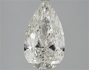 Picture of 3.00 Carats, Pear Diamond with  Cut, G Color, SI2 Clarity and Certified by EGL