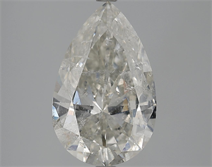 Picture of 4.18 Carats, Pear Diamond with  Cut, G Color, SI2 Clarity and Certified by EGL