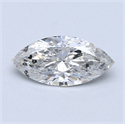0.72 Carats, Marquise Diamond with  Cut, G Color, I1 Clarity and Certified by GIA
