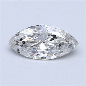 Picture of 0.72 Carats, Marquise Diamond with  Cut, G Color, I1 Clarity and Certified by GIA