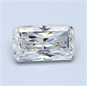 1.52 Carats, Radiant Diamond with  Cut, F Color, SI1 Clarity and Certified by GIA