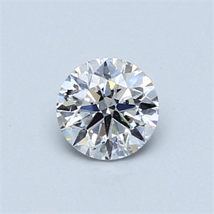 Picture of 0.50 Carats, Round Diamond with Very Good Cut, D Color, I1 Clarity and Certified by GIA
