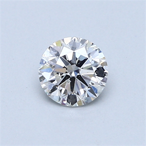 Picture of 0.51 Carats, Round Diamond with Very Good Cut, F Color, SI2 Clarity and Certified by GIA