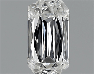 Picture of 0.57 Carats, Radiant Diamond with  Cut, E Color, VS1 Clarity and Certified by EGL