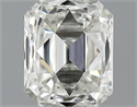 0.53 Carats, Radiant Diamond with  Cut, F Color, VS1 Clarity and Certified by EGL