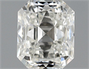 0.71 Carats, Radiant Diamond with  Cut, F Color, VS1 Clarity and Certified by EGL