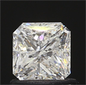 0.91 Carats, Radiant Diamond with  Cut, E Color, SI2 Clarity and Certified by EGL