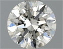 0.54 Carats, Round Diamond with Excellent Cut, F Color, VS2 Clarity and Certified by EGL