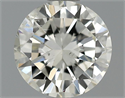 0.54 Carats, Round Diamond with Excellent Cut, H Color, VS2 Clarity and Certified by EGL