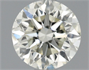 0.54 Carats, Round Diamond with Excellent Cut, G Color, VS1 Clarity and Certified by EGL