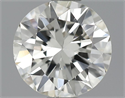 0.51 Carats, Round Diamond with Excellent Cut, H Color, VVS2 Clarity and Certified by EGL
