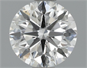 0.61 Carats, Round Diamond with Excellent Cut, F Color, SI1 Clarity and Certified by EGL