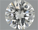 0.58 Carats, Round Diamond with Excellent Cut, H Color, VVS2 Clarity and Certified by EGL