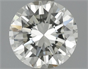 0.56 Carats, Round Diamond with Excellent Cut, H Color, VVS2 Clarity and Certified by EGL