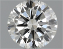 0.70 Carats, Round Diamond with Excellent Cut, F Color, VVS2 Clarity and Certified by EGL