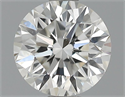 0.70 Carats, Round Diamond with Excellent Cut, G Color, VVS2 Clarity and Certified by EGL