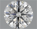 0.70 Carats, Round Diamond with Excellent Cut, D Color, VS2 Clarity and Certified by EGL