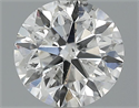 0.70 quilates, Redondo Diamante , Color F, claridad SI2 y certificado por EGL