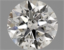 0.80 Carats, Round Diamond with Excellent Cut, F Color, SI1 Clarity and Certified by EGL