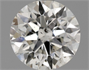 0.80 quilates, Redondo Diamante , Color F, claridad SI1 y certificado por EGL
