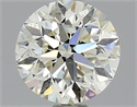0.90 Carats, Round Diamond with Very Good Cut, H Color, VS2 Clarity and Certified by EGL