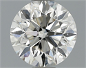 0.90 Carats, Round Diamond with Excellent Cut, H Color, VS2 Clarity and Certified by EGL