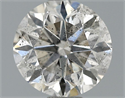 0.92 Carats, Round Diamond with Excellent Cut, H Color, SI2 Clarity and Certified by EGL