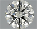 0.90 Carats, Round Diamond with Excellent Cut, H Color, VS2 Clarity and Certified by EGL