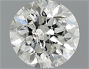 0.90 Carats, Round Diamond with Very Good Cut, G Color, SI2 Clarity and Certified by EGL